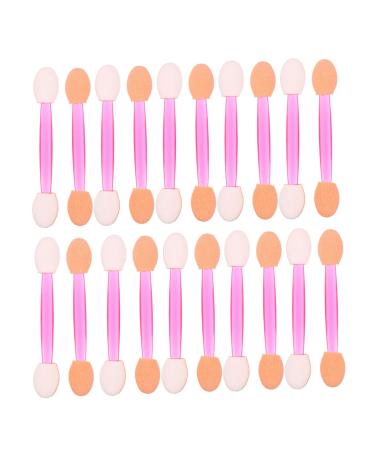 FRCOLOR 80pcs Sponge Makeup Stick Makeup Double Head Makeup Applicator Eye Shadow Applicator 6x1x0.8cm Assorted Color