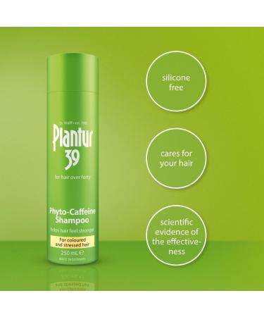Plantur 39 Caffeine Shampoo 250ml for Coloured and Stressed Hair | Prevents Hair Loss | Supports Growth | Women's Hair Care | Made in Germany - Buy Online on GoSupps.com