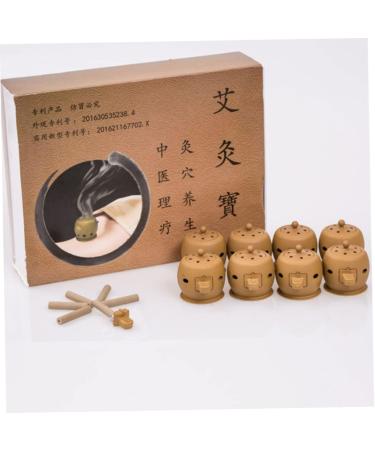 Lurrose Vascular Tools Set - Moxa Heating Cushion & Accessories for Moxibustion | Portable Moxa Burner & Stick Kit - Buy Online on GoSupps.com