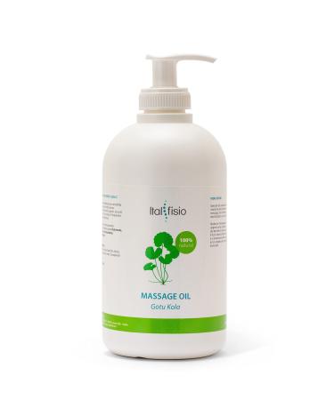 Italfisio - Huile pure de Gotu Kola pour le massage sportif professionnel et la physioth rapie | 500ml - pour les massages du visage et du corps Aromath rapie