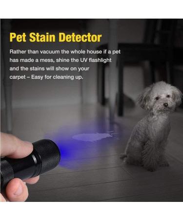 TOINGO UV Flashlight 9 LED 395nm Blacklight Detector for Dog Urine & Pet Stains - Buy Online on GoSupps.com