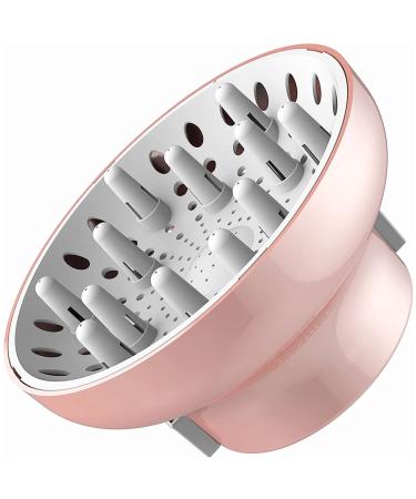 Hair Dryer Diffuser Attachment Universal Adjustable Professional Salon Tool for Curly Hair Fits Most Kinds of Blow Dryer Diameter 4.3-6.5CM Pink