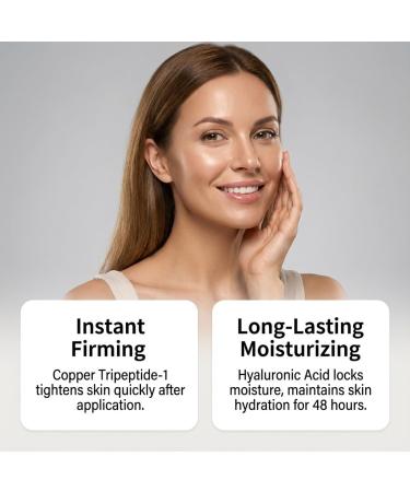 Copper Peptides GHK-Cu Peptides Serum Firming and Hydrating Face Serum Anti-Aging Skincare for All Skin Types 30ML / 1 FL OZ - Buy Online on GoSupps.com