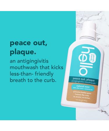 hello Oral Care Natural Antigingivitis Mouthwash with Aloe Vera & Coconut Oil - Fluoride & SLS Free - 16 Fl Oz (Pack of 3) - Buy Online on GoSupps.com