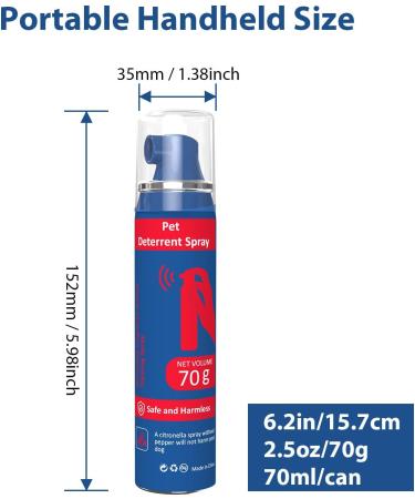 Dog Corrector Spray 70ml Spray Pet Instructor Dog Trainer Safe Humane & Effective Stop Barking Jumping Up Food Stealing Dog Fights & Attacks Help Stop Unnecessary Dog Behaviour (2 Pack) - Buy Online on GoSupps.com