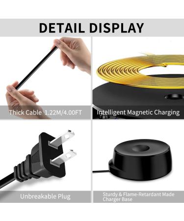 Buy Electric Toothbrush Charger for Braun Oral B IO Series 7 8 9 | Replacement Magnetic Charger 100V-240V for IO7 IO8 IO9 | IP67 | Travel & Home Use - Black - Buy Online on GoSupps.com