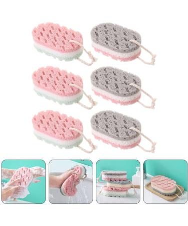 FRCOLOR 6pcs Bath Sponge Set - Loofah Mesh Shower Balls & Exfoliator for Cleaning - Ideal Shower Gloves & Massage Scrub - Buy Online Internationally - Buy Online on GoSupps.com