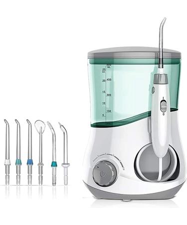 GeRRiT Water Flosser for Teeth Dental Oral Irrigator with 6 Jet Tips 600ml Water Tank Non-Slip Base Quiet Electric Water Flosser for Braces Care Clean - Buy Online on GoSupps.com