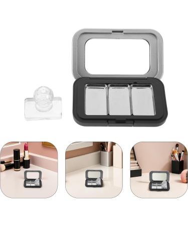 Gatuida Palette de Maquillage Vide DIY 3 Compartiments Presse Int gr e Bo te Compacte Noire Mat pour Fards Paupi res et Blush Rechargeables Rangement Pratique pour Maquillage Voyage - Buy Online on GoSupps.com