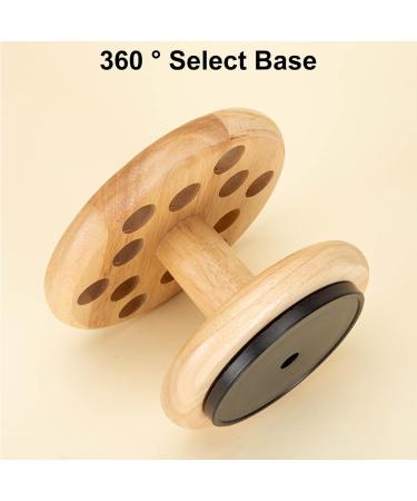 Rubber Wood Rotating Storage Rack Hairdressing Scissors and Comb Organizer Multi-Purpose Storage Rack for Home Salon Use - Buy Online on GoSupps.com