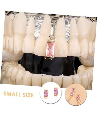 LIFKOME Hip Hop Teeth 10 Pcs Large Zircon Braces Bbq Accessories for Men Fake Teeth Decor Single Man Supplies Rhinestones - Buy Online on GoSupps.com