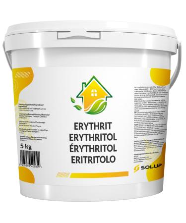 SOLUP Eritryth Sugar 5 kg I Erythritol Sugar Substitute without Calories I Crystal Sugar Erytrite Sugar Sugar Substitute 5 Kilograms