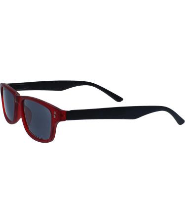 UV Reader Rubberized Red Black Reading Glasses UV400 for Men & Women - +2.50 Diopters Pack of 1 - Buy Online on GoSupps.com