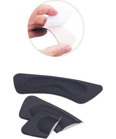6 Pairs Self-Adhesive Heel Cushion Pads for Women and Men - Black - Buy Online on GoSupps.com