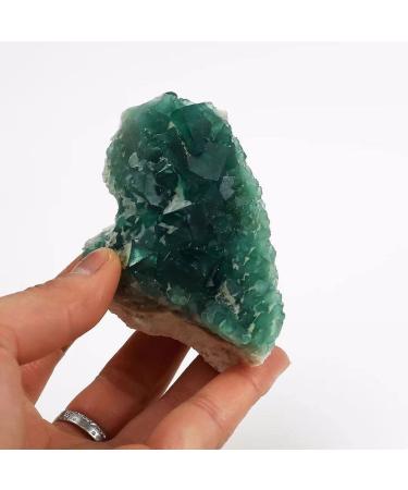 Natural Crystal Rough 200g-950g Natural Green Fluorite Minerals Cluster Stones 1pc Suitable for Home (Color : 1pc 750g-850g)