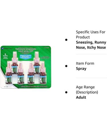 Members Mark Fluticasone Propionate Nasal Spray 6-Pack - 0.54 fl. oz. Bottles - Buy Online on GoSupps.com