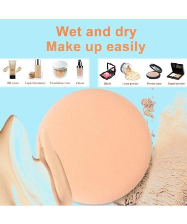 42 PCS Cosmetic Powder Puff For Face Powder Makeup Foundation Sponge Air Cushion Powder Puff Round Latex-free Blending Sponge for Liquid Foundation Cream Powder Concealer - Buy Online on GoSupps.com