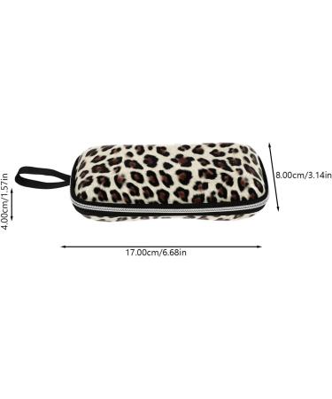 Heallily Zipper Sunglasses Shell Box - 2 Portable Travel Cases | White Leopard Organizer for Outdoor Glasses - Buy Online on GoSupps.com