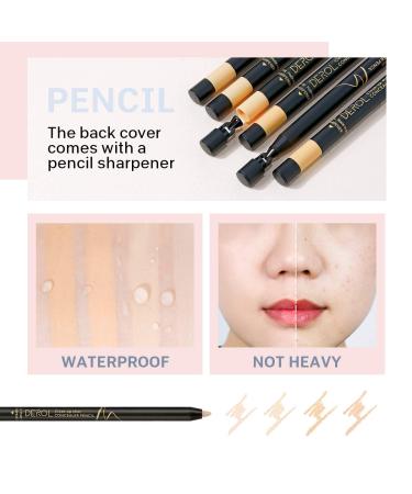 KISSIO Concealer Pencil - Under Eye and Acne Cover, Freckles Brightener, Waterproof Long-lasting Formula (02#NATURAL) - Buy Online on GoSupps.com