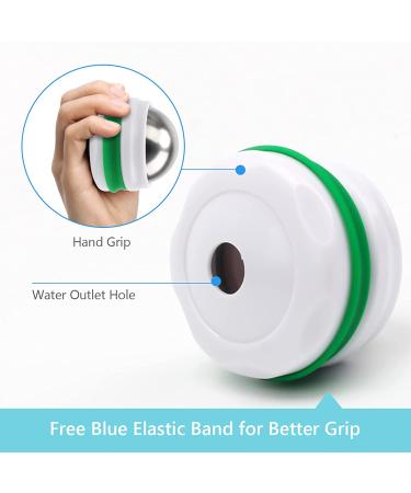 AHIER Cold Massage Roller Ball - Cold Therapy Relief for Deep Tissue Massage and Pain Relief - Great Tool for Back/Neck Pain, Muscles Recovery, and Inflammation (White) - Buy Online on GoSupps.com