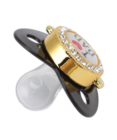 Shop Rhinestone Baby Pacifier M - Stylish Silicone Pacifier for 6-18 Months (Black) | International Shipping Available - Buy Online on GoSupps.com