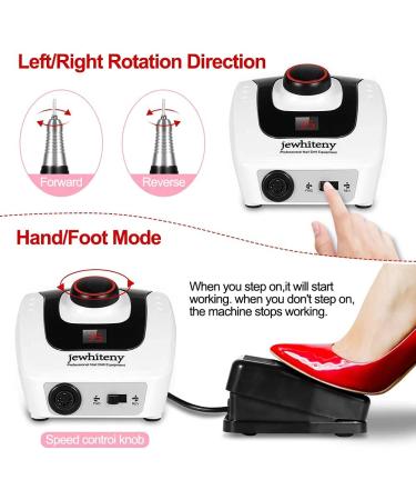 35000 RPM Professional Nail Drill Machine for Shaping, Buffing, and Removing Acrylic & Gel Nails - Portable Electric Efile for Manicure Pedicure Kit - Buy Online on GoSupps.com
