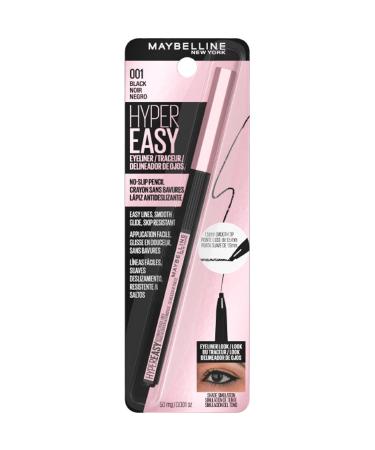 Maybelline New York Hyper Easy No Slip Pencil Eyeliner Makeup  Black  0.001 oz. 001 BLACK - Buy Online on GoSupps.com