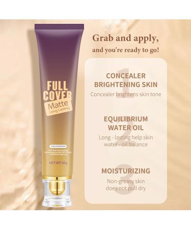 BB Cream Foundation Even Skin Tone Color Correcting Cream Moisturizing Concealer Makeup Base Full Coverage Foundation Anti-Redness Lightweight Smoothing Foundation(Natural) - Buy Online on GoSupps.com