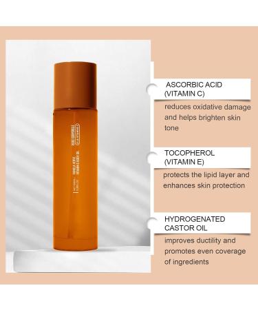 Body oil care oil body care vitamin C oil body moisture soft formula and natural radiant shine 100 ml - Buy Online on GoSupps.com