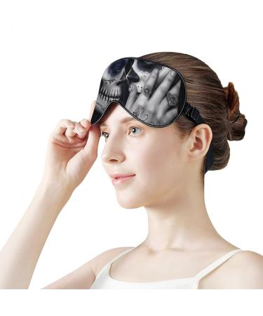 Skull Couple Halloween Sleep Eye Masks - Elastic Strap for Women and Men - Buy Online on GoSupps.com