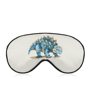Cute and Creepy Ankylosaurus Funny Eye Mask Soft Blindfold Cover Night Eyeshade with Adjustable Strap for Sleeping Travel