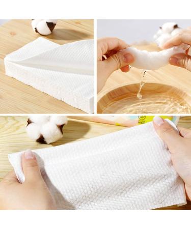 Milisten 80pcs Soft Dry Wipe Disposable Face Towel for Sensitive Skin - White - Buy Online on GoSupps.com