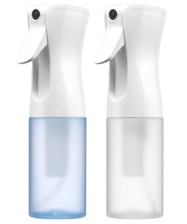 ZIBARBER Hair Spray Misting Bottle – 2 Pack Fine Mist Sprayer, Continuous Spray Bottle for Hairstyling, Cleaning, Plants & Skin Care - 6.76 fl oz frosted color