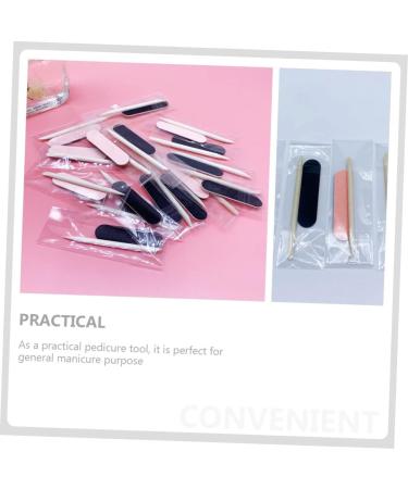 Beavorty 100 Sets Manicure Tools Set Wooden Nail Pick Nail Art Files Buffering Files Manicure Stick Manicure File Wood Nail Sticks Rough Mini Nail Files and Orange Sticks Care Shaping File - Buy Online on GoSupps.com