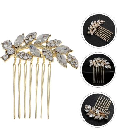 FRCOLOR 3 Pieces Comb Rhinestone Headdress Bridal Headpiece Hair Combs for Women Hair Accessories Tiara Hair Care Accessories Fashion Hairpin Rhinestones Headpiece - Buy Online on GoSupps.com