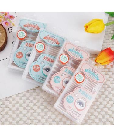 Invisible Lace Style Natural Eyelid Tape- 240 Pairs for Instant Eye Lift and Hooded Mono-eyelid, Self-Adhesive Strips with Y Fork (Skin Color) - Buy Online on GoSupps.com