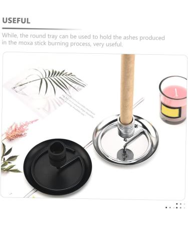Buy Minkissy Moxa Stick Holder Set - Stainless Steel Desk Rack & Tray for Home Use - Optimize Your Moxa Therapy - Buy Online on GoSupps.com