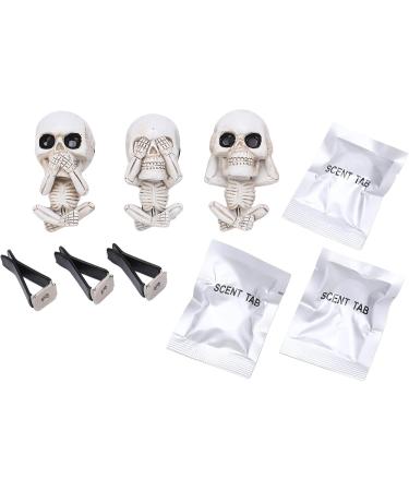 Yusat Skull Design Auto Air Freshener | Durable Synthetic Resin | Easy Installation | Fresh Car Smell for International Shipping - Buy Online on GoSupps.com