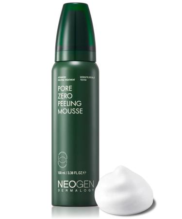 K-Beauty Neogen Dermalogy Pore Zero Peeling Mousse | All-in-One Foaming Exfoliating Face Wash Visibly Firming Tightening & Lifting Skin 3.38 fl oz