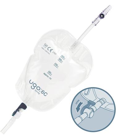 Ugo's Leg Pockets (10-Pack) - Premium Urinary Drainage Bags & Catheter Pockets | T-Shaped & Lever-Shaped | Soft Back Design | UGO 6C-350ml - Buy Online on GoSupps.com