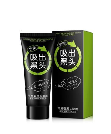 HANKEY Blackhead Remover Black Mask Facial Exfoliators Cream Suction Cleaner Black Mask Tearing Oily Skin Strawberry Nose Purifying Deep Cleansing Acne Remover Black Mud Peel-off Face Mask 70g!!