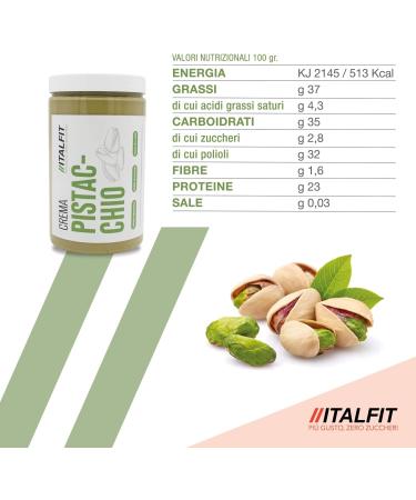 Protein spread without added sugar to pistachio without preservatives or dyes gluten or palm oil handmade product of Sicilian origin - Buy Online on GoSupps.com
