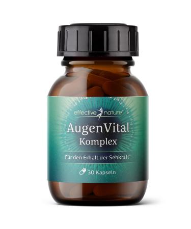 Effective nature - EyeVital complex - 30 pcs. - With lutein & zeaxanthin - with DHA made of algae oil which contributes to the preservation of normal eyesight - vegan capsules - without synthetic additives