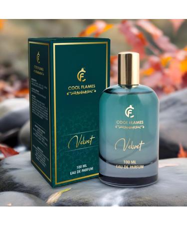 C_ool Flames Luxury Velvet Unisex Eau De Parfum with Lemongrass Bargamot Balsam Fir Cappuccino & Amber Premium Long Lasting Citrus & Woody Fragrance Scent Perfume for Men & Women 100 ML - Buy Online on GoSupps.com