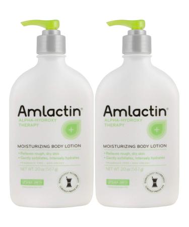 Amlactin 12% Lactic Acid Daily Moisturizing Lotion 20 Ounce (2Pack)