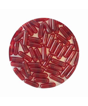 DR T&T HEALTH UK LTD DR T&T Gelatin Capsules Size 0 - Clear Red (Pack of 1000)