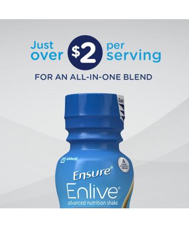 Ensure Enlive Advanced Nutrition Shake - 20g Protein Meal Replacement Vanilla 16 Count (8 fl oz) - Best for Health & Wellness - Buy Online on GoSupps.com