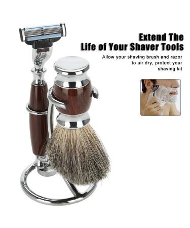 2 in 1 Portable Shaving Stand & Brush Kit - Men's Shaving Tool for Clutter-Free Grooming | International Shipping Available - Buy Online on GoSupps.com