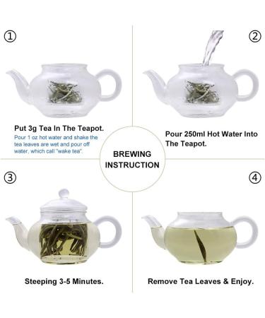 LWXLJMJZC-(40cups) Silver Needle White Tea |Yunnan Yin Zhen White Tea -2.82oz/80g - Buy Online on GoSupps.com