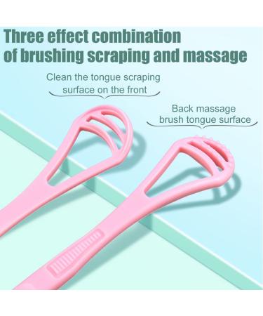 Pack of 4 Tongue Scrapers & Cleaners | Oral Hygiene & Bad Breath Solution for Adults Men Women & Children - Buy Online on GoSupps.com